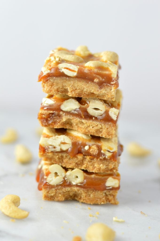These Butterscotch Cashew Squares recipe are super easy to make, it makes a great dessert idea. Made with whole wheat flour.