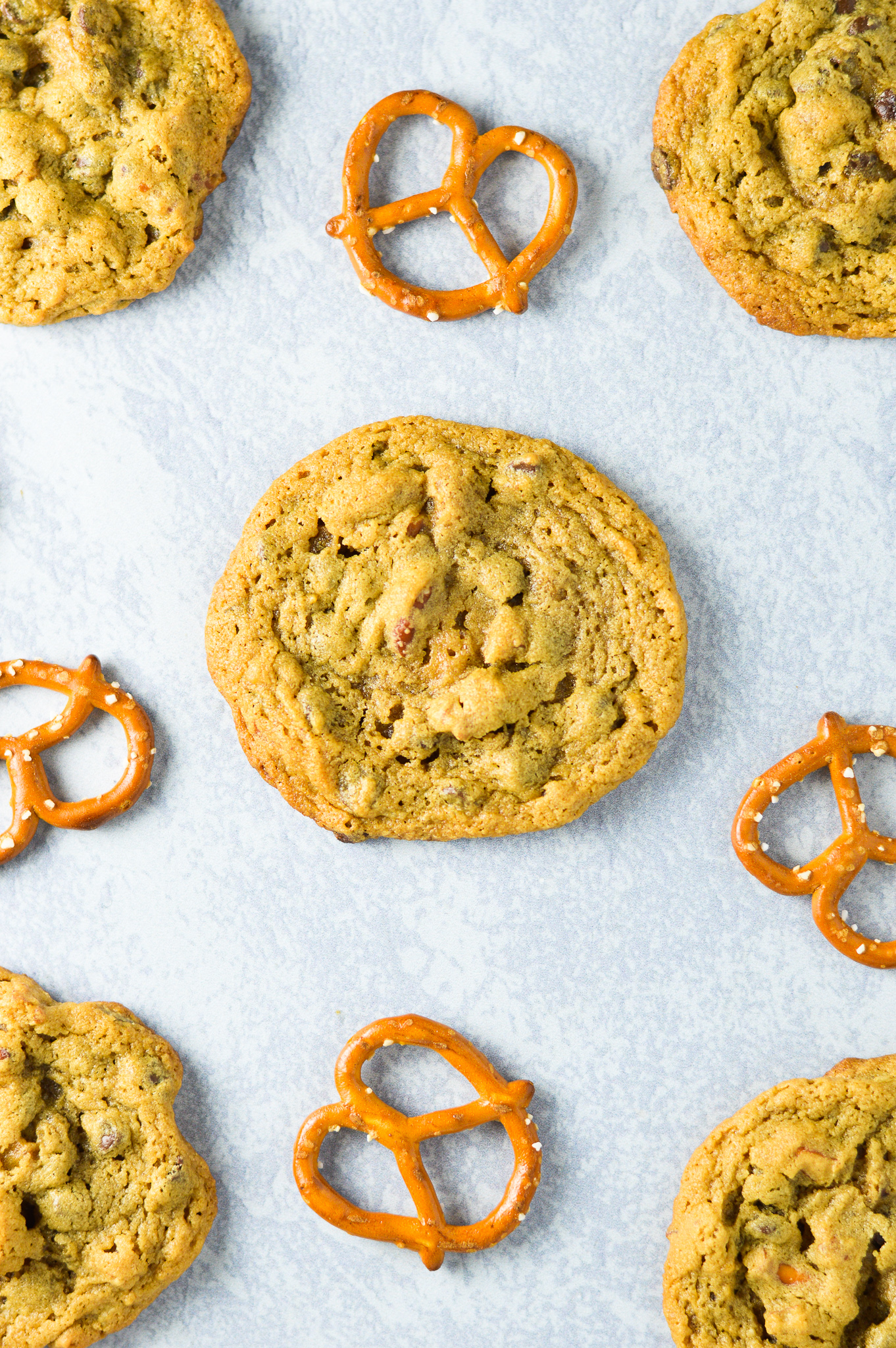 Peanut Butter Pretzel Chocolate Chip Cookies - A Taste of Madness