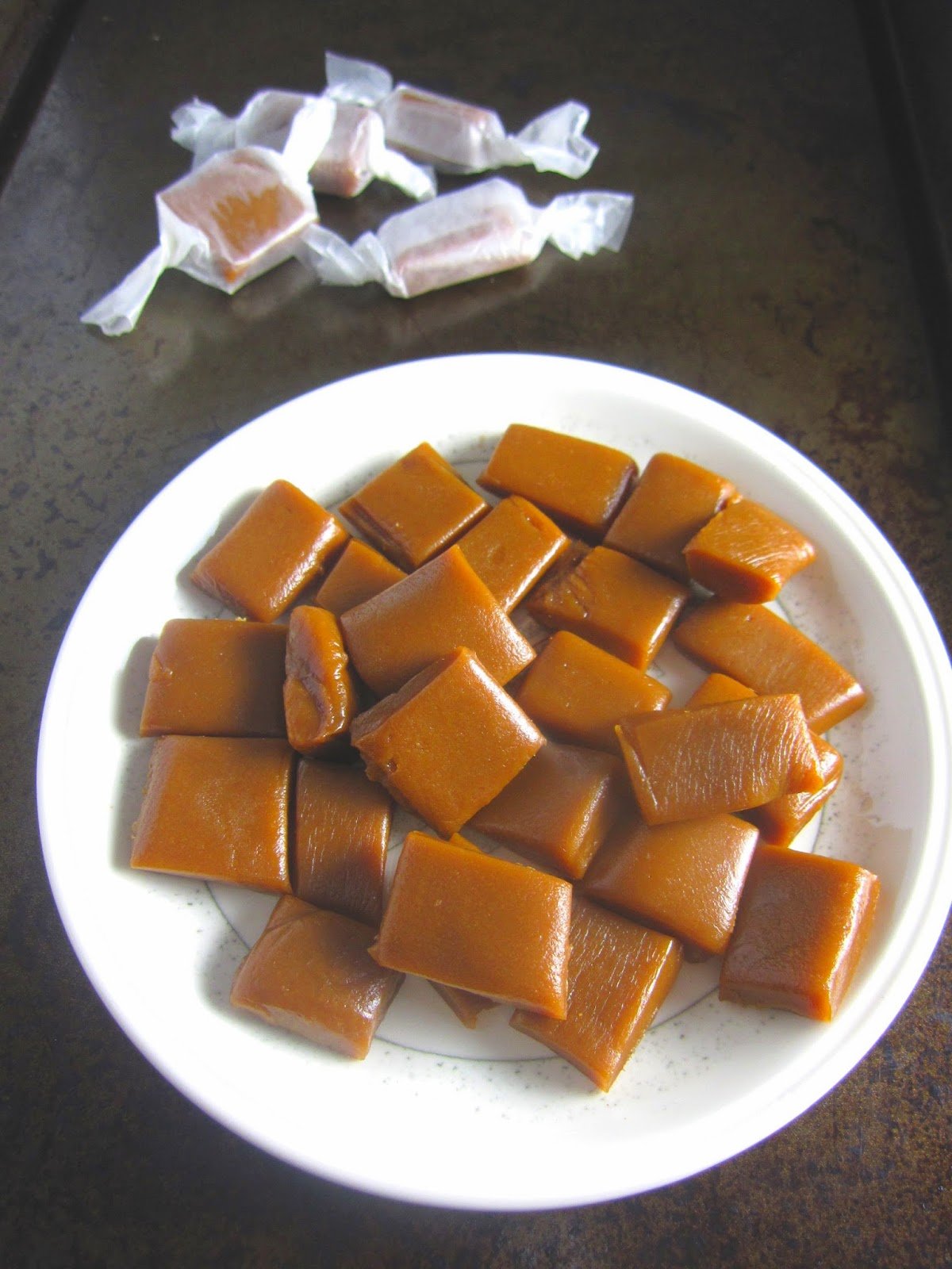 This recipe for homemade caramels is my favourite way to make hard caramel candy. Made with evaporated milk and whipping cream.
