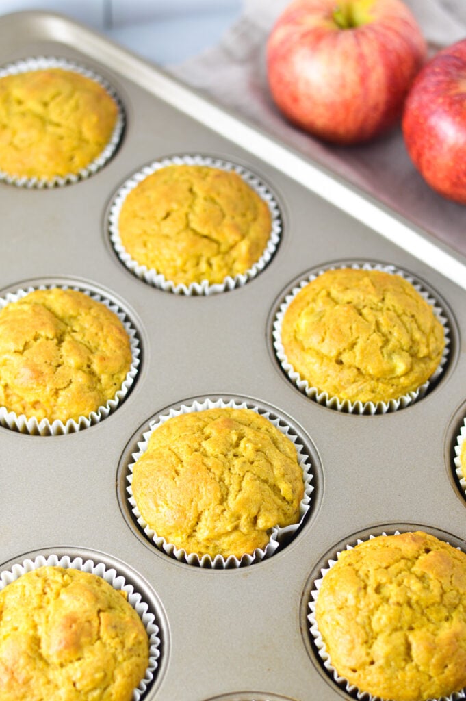 Pumpkin, Apple and Banana Muffins