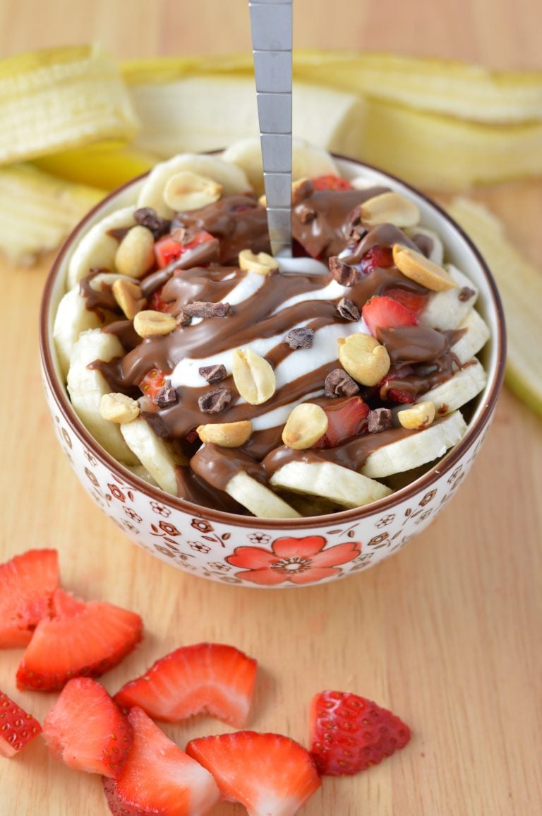 Banana Split Oatmeal