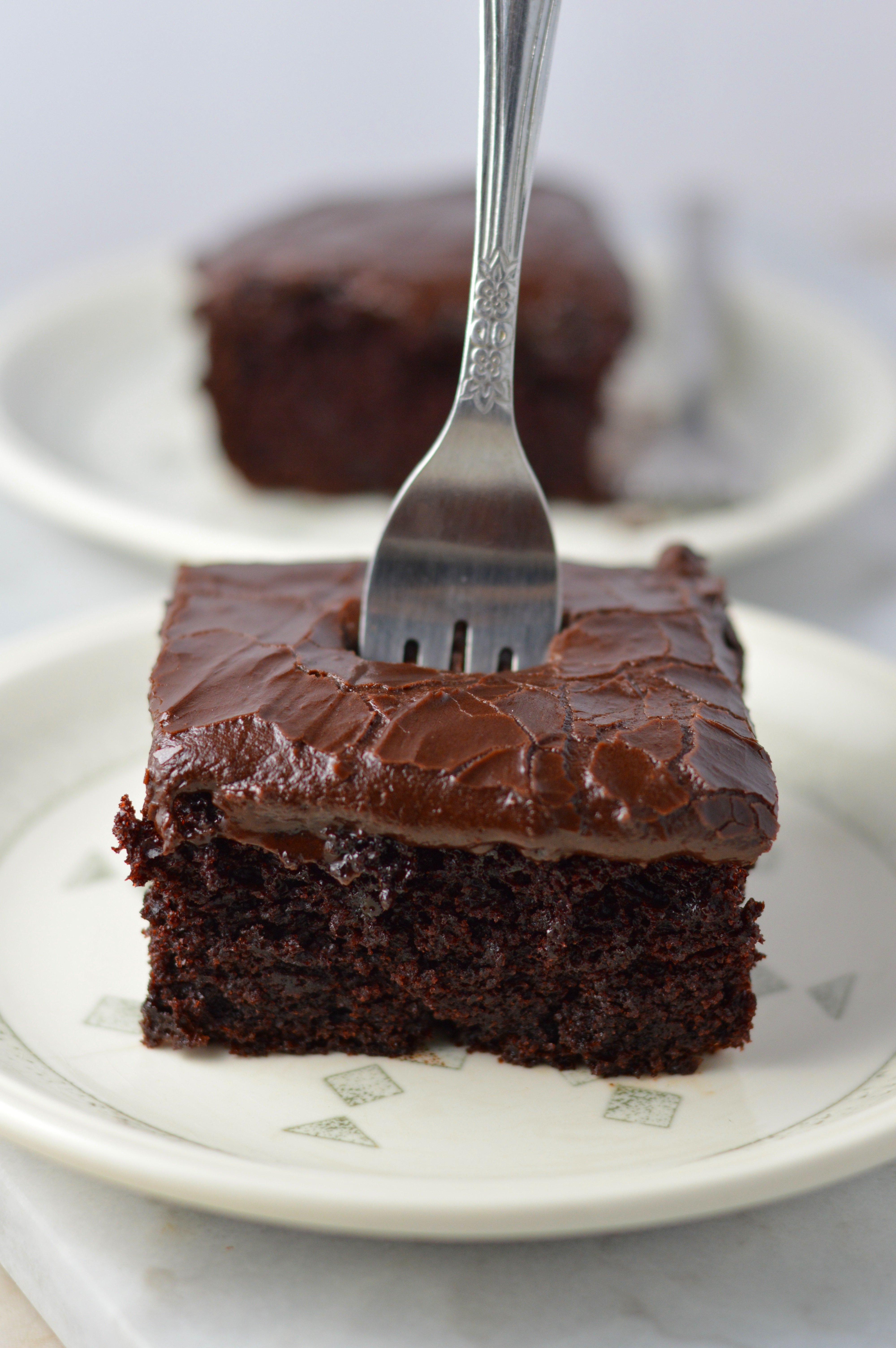 Old Fashioned Chocolate Sheet Cake - Waiting for Blancmange