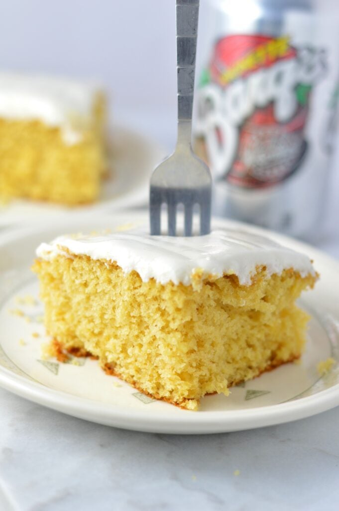 Easy Root Beer Float Cake | A Taste of Madness