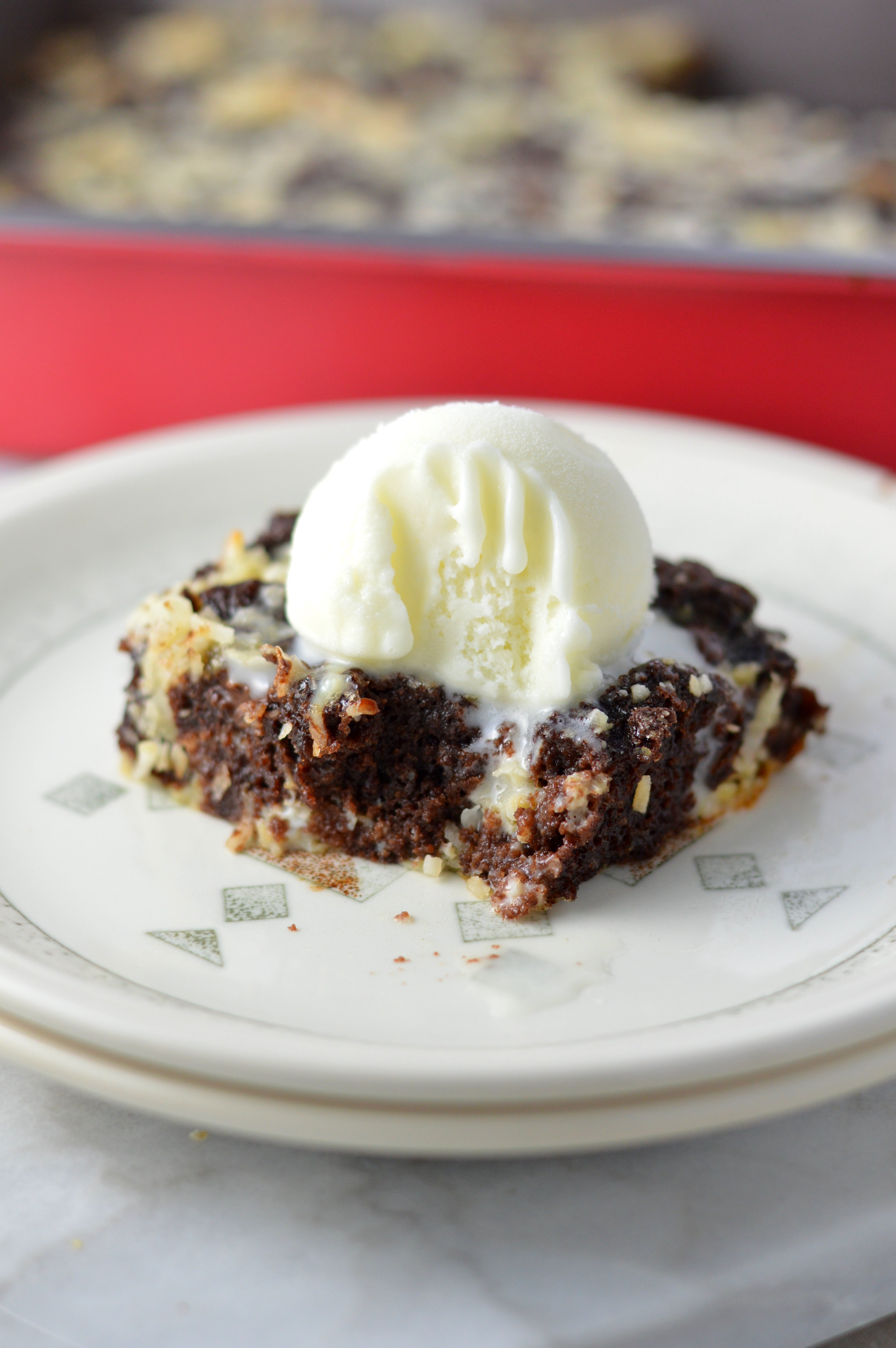 Leftover Brownie Bread Pudding