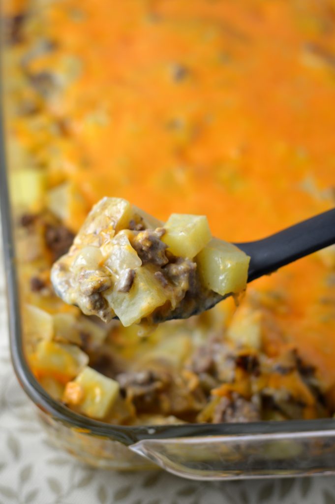 Ground Beef and Potato Casserole | A Taste of Madness
