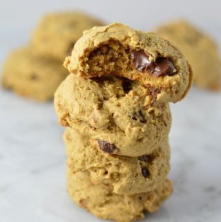 Date Chocolate Chip Cookies recipe. Partly sweetened with dates, these cookies make a quick and healthy snack idea. Plus, it is lunchbox friendly too!