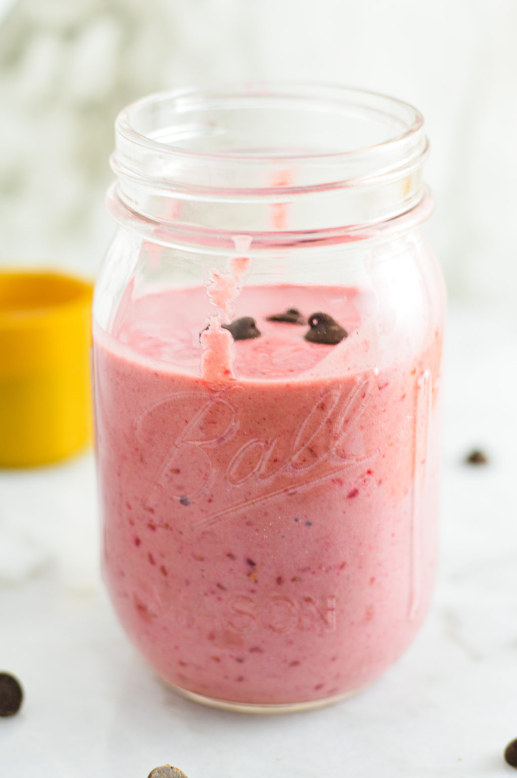 Chocolate Raspberry Protein Smoothie - A Taste of Madness