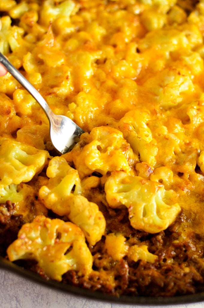 Cauliflower Ground Beef Skillet