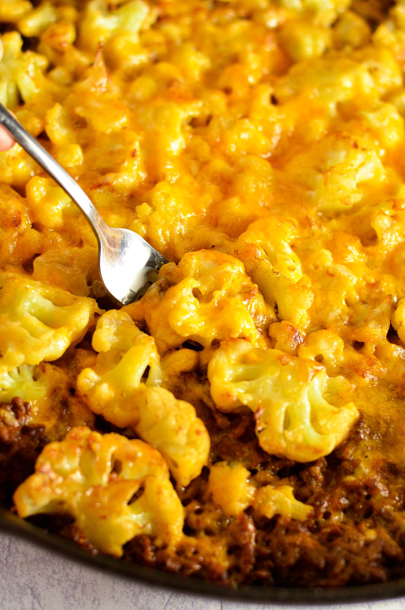 Cauliflower Ground Beef Skillet