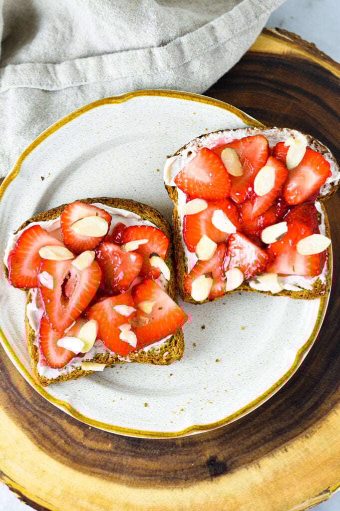 Strawberries and Cream Toast