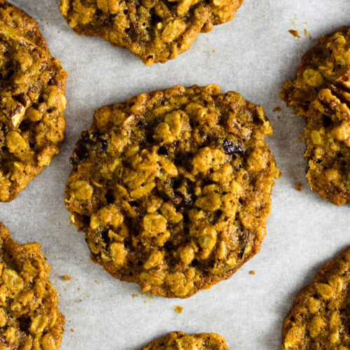 Oatmeal Cranberry Pecan Cookies - A Taste of Madness