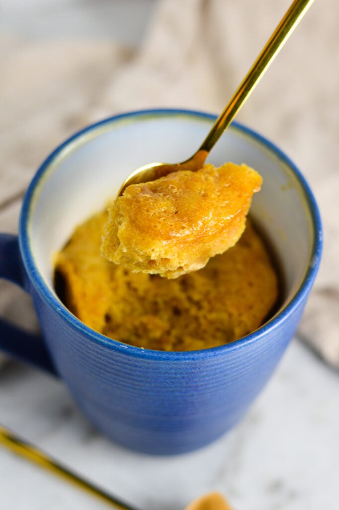 3 Ingredient Peanut Butter Mug Cake