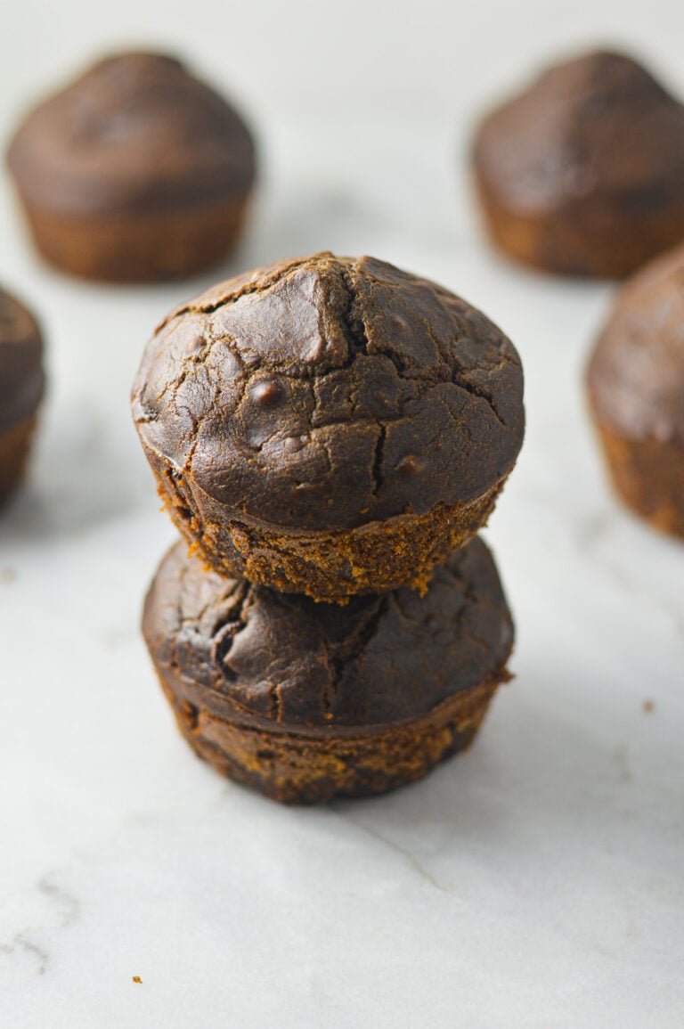 Healthy Mocha Muffins | A Taste of Madness