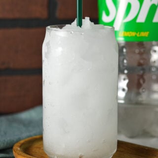 This easy Ninja Creami Sprite Slushie is made in the Deluxe Ninja Creami machine.